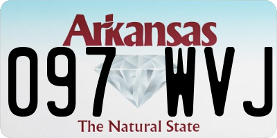 AR license plate 097WVJ