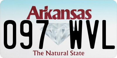 AR license plate 097WVL