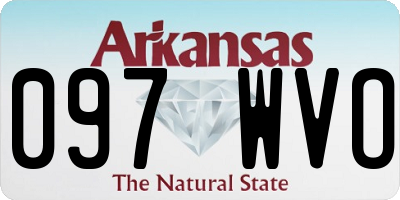 AR license plate 097WVO