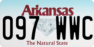 AR license plate 097WWC