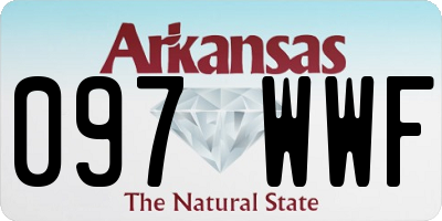 AR license plate 097WWF