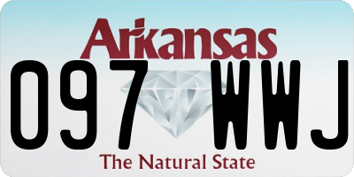 AR license plate 097WWJ