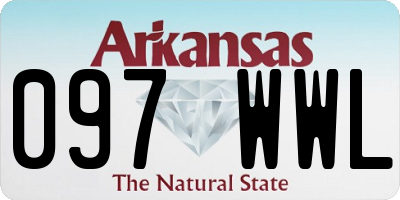 AR license plate 097WWL