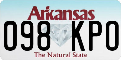 AR license plate 098KPO