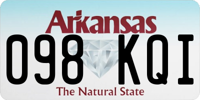 AR license plate 098KQI