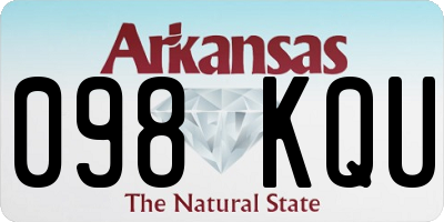 AR license plate 098KQU