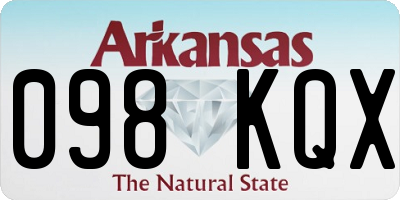 AR license plate 098KQX