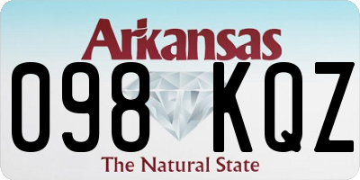 AR license plate 098KQZ