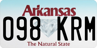 AR license plate 098KRM