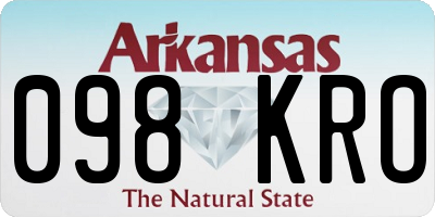 AR license plate 098KRO