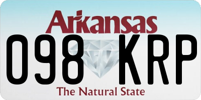 AR license plate 098KRP