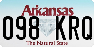 AR license plate 098KRQ