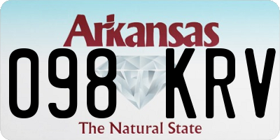 AR license plate 098KRV