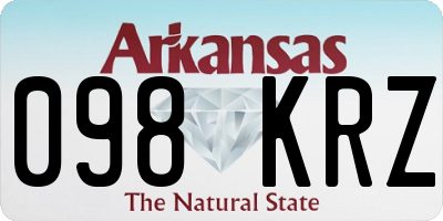 AR license plate 098KRZ