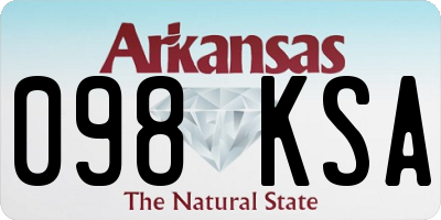 AR license plate 098KSA