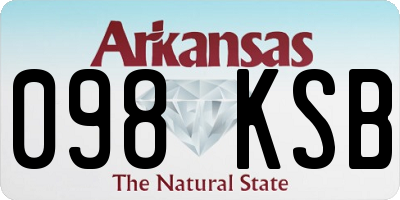 AR license plate 098KSB