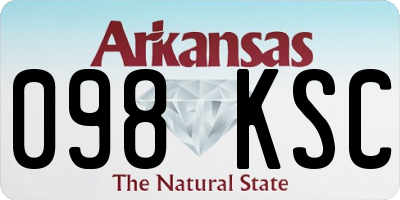 AR license plate 098KSC