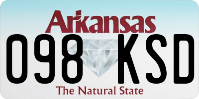 AR license plate 098KSD