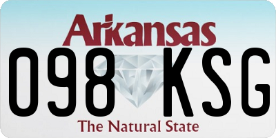 AR license plate 098KSG