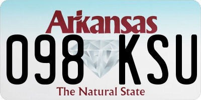AR license plate 098KSU