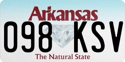 AR license plate 098KSV