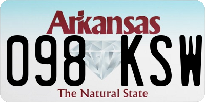 AR license plate 098KSW