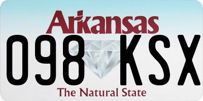AR license plate 098KSX