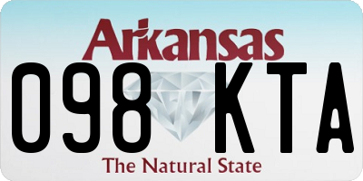 AR license plate 098KTA