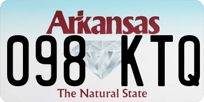 AR license plate 098KTQ