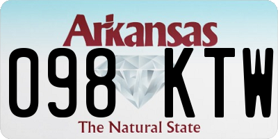 AR license plate 098KTW