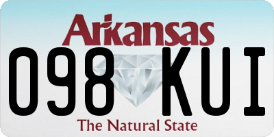 AR license plate 098KUI