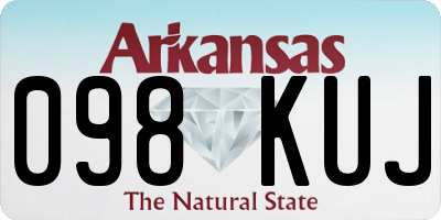 AR license plate 098KUJ