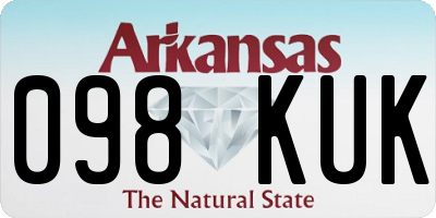 AR license plate 098KUK