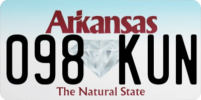 AR license plate 098KUN