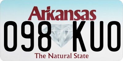 AR license plate 098KUO