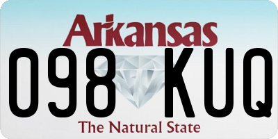 AR license plate 098KUQ