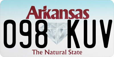 AR license plate 098KUV