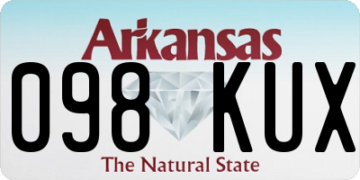 AR license plate 098KUX