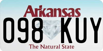 AR license plate 098KUY