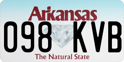 AR license plate 098KVB