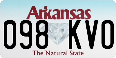 AR license plate 098KVO