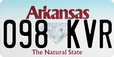 AR license plate 098KVR