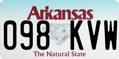 AR license plate 098KVW