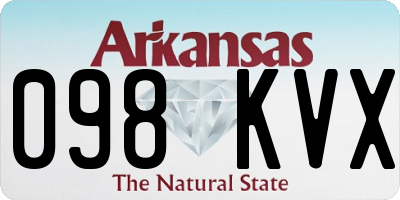 AR license plate 098KVX