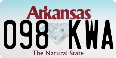 AR license plate 098KWA