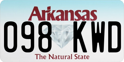 AR license plate 098KWD