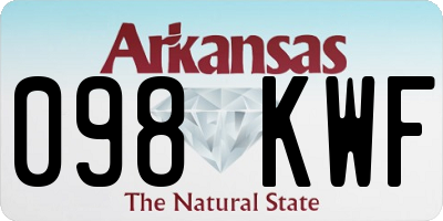AR license plate 098KWF
