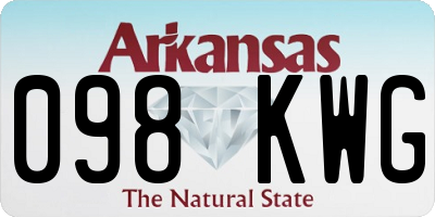 AR license plate 098KWG