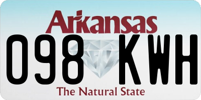 AR license plate 098KWH