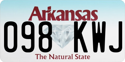 AR license plate 098KWJ